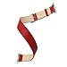 Wearlizer Genuine Leather Watch Band Replacement Strap w/ Metal Clasp for Apple Watch Series 1 2 all Models Double Tour Design - 38mm Red