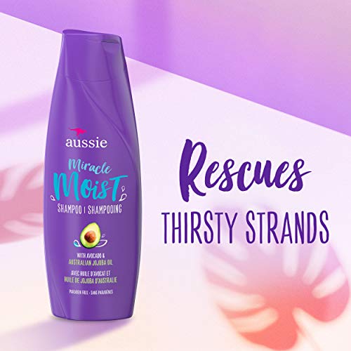 Aussie Miracle Moist Shampoo and Conditioner + Sulfate Free, Infused