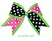 HipGirl Polka Dot Printed Ribbon & Fabric Tape Value Pack (25yd(5x5yd) 2.25