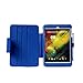 i-UniK HP 8 Model 1401US Tablet Slim Folio Protection Case Bonus Stylus Pen (Blue)
