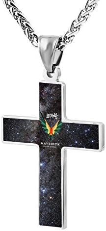 Logan-Paul Jewelry Zinc Alloy Chain Cross Pendant Necklace for Men Women with Necklace