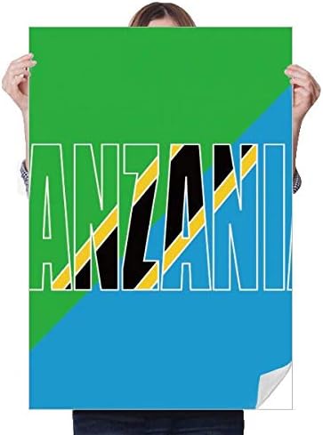 Diythinker タンザニア 国旗 ネームステッカー デコレーション ポスター プレイビル 壁紙 窓 デカール Sap Saintvincent Fr