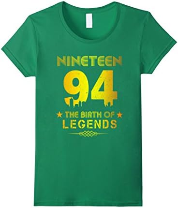 Womens 23rd birthday shirt Born in 1994 XL Kelly Green