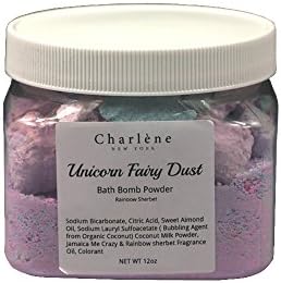 Unicorn Bath Bomb Dust - Foaming, Fizzing - Handmade Unicorn Presents For All Ages, Moms, Teenagers, Mothers, Kids, Graduation, - 12 Ounces