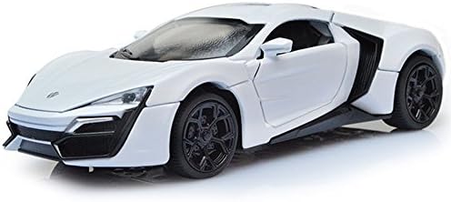 1:32 Alloy Diecast Car Model Pull Back Toy Car Metal Toy Miniatures Car Toys for Children Toy Gift (White)