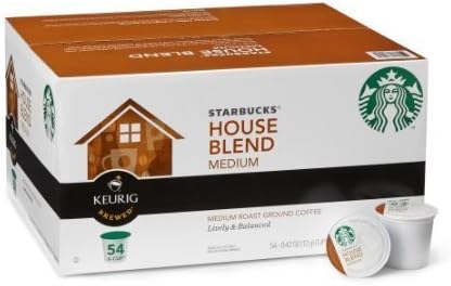 Starbucks House Blend Medium Roast K-Cup Packs for Keurig Brewers, 54-Count by Alittleeasy