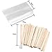 Resinta 200 Pieces Ice Pop Set Clear Ice Pop Bags Ice Cream Sticks Wooden Popsicle Sticks with Hot Sealing Packing for Ice Pop Making
