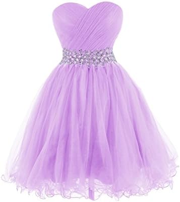 KARMA PROM Women's Sweetheart Tulle Cocktail Dress Homecoming Dress US8 Lavender