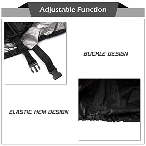 2win2buy Lawn Mower Cover Waterproof Heavy Duty Push Lawn Mower Covers - UV & Dust & Water Resistant, Weather Resistant, Universal Fit Drawstring & Storage Bag
