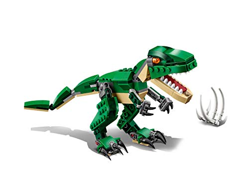 LEGO Creator Dinosaurier, 3in1 Spielzeug-Modell zum Bauen von T-Rex, Triceratops und Pterodactylus-Figuren, Bausteine-Set für Kinder ab 7 Jahren, Geschenk für Jungen und Mädchen 31058 – Bild 3