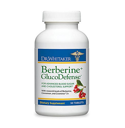 Dr. Whitaker's Berberine + GlucoDefense, Powerful Berberine and Cinnamon Supplement, 90 Tablets (30-Day Supply)
