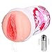 Pocket Pussy,Vibrating Male Masturbator Cup 3D Realistic Vagina Masturbation Toys for Intense Stimulation, Removable Stroker Adult Sex Toys
