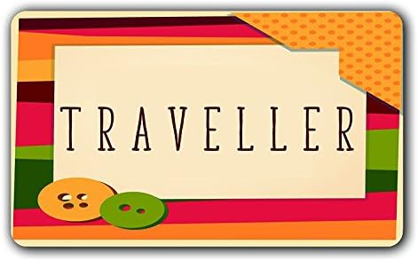 Traveller Funny Door Mat Indoor/Outdoor Rubber Non Slip Doormat For Patio Front Door 18x30