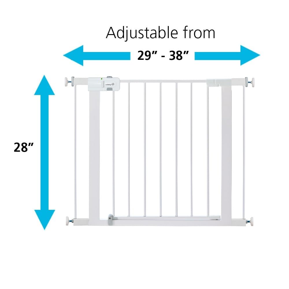Safety 1st Easy Install 28'' Walk Thru Gate, Fits Between 29'' and 38'', Black, 1-Pack,(GA105CBLK)
