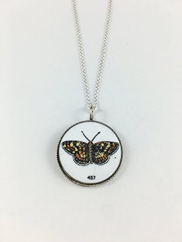 Butterfly Charm Necklace on Sterling Silver Chain
