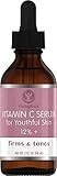 Piping Rock Vitamin C Serum For Youthful Skin 12%+ 2 fl oz (59 ml) Dropper Bottle Firms & Tones