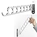 Wallniture Costa Wardrobe Closet Organization and Storage, Wall Mounted Clothes Hanger, 14.5 Inch Steel Chrome