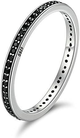 Slyq Jewelry 2 Colors Dazzling CZ Stackable RingWedding Engagement Jewelry Anel SCR114 eternity ring