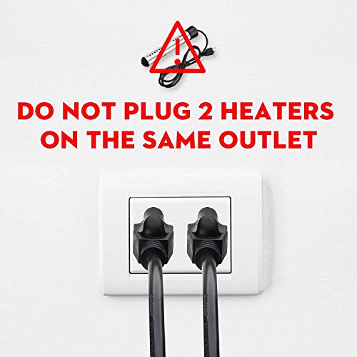 LIVEBAY Immersion Water Heater, Quick 1500W Submersible Water Heater, Temp Indicator