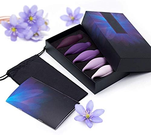 5 PCS Set Ben Wa Balls Tighten Training Exercise Love Egg Silicone Anus or Vagina Balls SextToys for Women,Purple T-Shirt