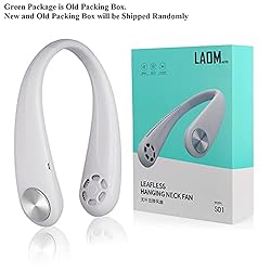 Leafless USB Hanging Neck Fans Portable Rechargable