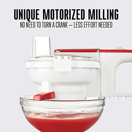 Weston Electric Food Mill with 3 Stainless Steel Discs 1.75 Quart Capacity, White (610201W