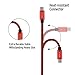 Micro USB Cable,Farplus 3Pack 3 6 10 FT Extra Long Nylon Braided Android USB Charging Cord,High Speed USB Charger Cables for Samsung/Windows/LG/Nexus/HTC/Windows/Nokia/MP3/Camera/Tablet(Black/Red)