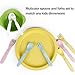 Shopwithgreen Bamboo Toddler Utensils Set, Baby Kids Toddler Spoons and Forks Set, BPA Free Reusable Cutlery Set| Dishwasher Safe, Child and Baby Self Feeding for Dinner, Dessert, Soup,10 Pack