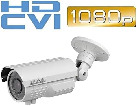 2MP 1080p HD-CVI Indoor/Outdoor Bullet Security Camera - 150' Feet of IR - Varifocal 2.8-12mm Lens, 30IR & DC12V- High Definition Security Recording Over Coax Cable - Must BE Used with A CVI DVR!