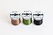 Veevus Fly Tying Thread - 3 Color Combo Pack - 6/0 - Black, Brown, Olive