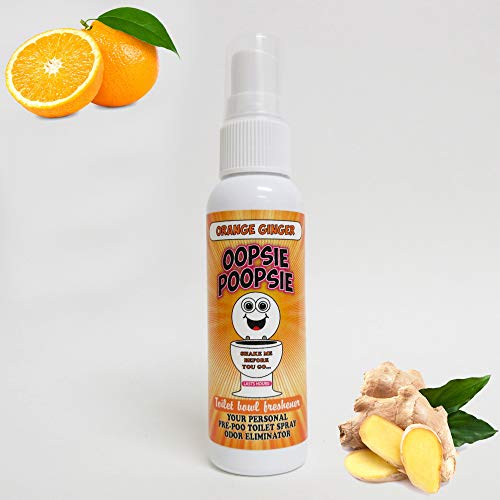 Before You Go Natural Bathroom Toilet Spray Odor Eliminator Orange Ginger Scent