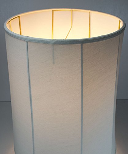 HomeConcept 161822DRLO Collapsible Drum Lamp Shade Premium Light Oatmeal Linen, 16" x 18" x 22" - Thumbnail 5