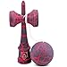 Kaleb USA Black & Red Full Cracked Kendama and Extra String