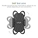 VAVA Phone Holder for Bike, Bicycle Phone Mount Holder with Asymmetric Design for Vast Compatibility from iPhone 5S to 7 Plus, Galaxy, HTC, Huawei, and More, Black