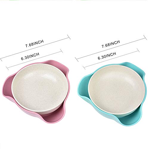 2 Pack Double Dish Pistachio Bowls - Snack Serving Bowls for Peanuts, Edamame, Cherries, Nuts Fruits and Candy, Snacks disc, Double Dish Nut Bowl with Shell Storage