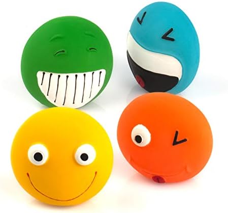 squeaky dog balls with faces