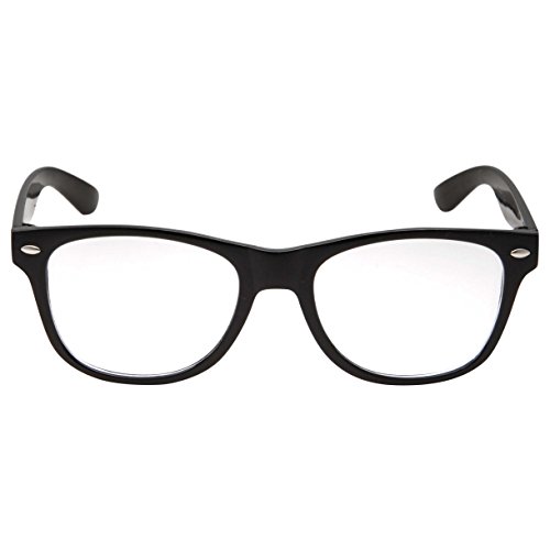 Kids Nerd Glasses Clear Lens Geek Fake for Costume Children's (Age 3-10) Black
