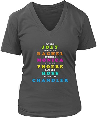 Women V-neck Friends tv Show T Shirt. Friends tv Show Woman Tee Shirt