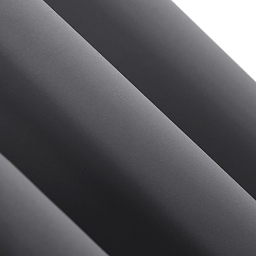 image for Deconovo Gray Blackout Curtains Rod Pocket Thermal Curtains Outdoor Cu