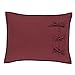 VHC Brands Classic Country Primitive Bedding-Ninepatch Star Red Sham, Standard, Burgundy