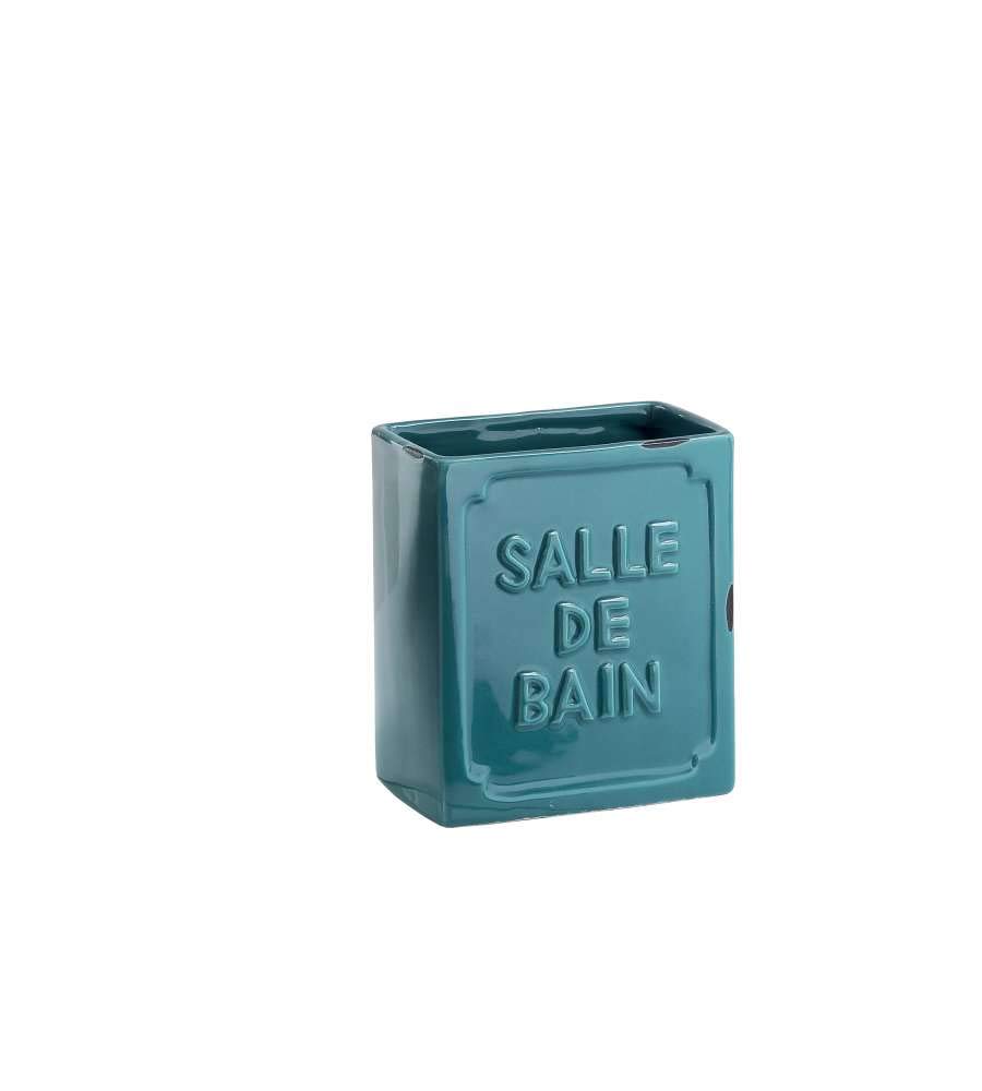 Gedy Vivienne Porta Brushes, Ceramic, Blue, One Size — image 1