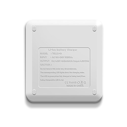 Rantow-4-in-1-Mehrfachbatterie-Akkuladegeraet-Ladegeraet-Ladestation-fuer-DJI-Tello-Minidrone-Laden-Sie-4-Batterien-gleichzeitig-auf