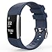 MoKo Fitbit Charge 2 Band, MoKo Soft Silicone Adjustable Replacement Sport Strap Band for Fitbit Charge 2 Heart Rate + Fitness Wristband, Wrist Length 5.70
