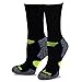 No Binding Viscose from Bamboo Colorful Diabetic Crew 6-Pairs Socks for Men (10-13, Basic)