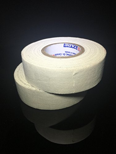 Sports Tape ATHLETIC TAPE (Hockey Lacrosse Stick Tape, Baseball Bat Tape) 2 Pack (White, 1"x82 Feet)