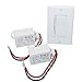 RunLessWire Wireless Light Switch Kit - Single Rocker Switch & 2 Relays - Battery Free