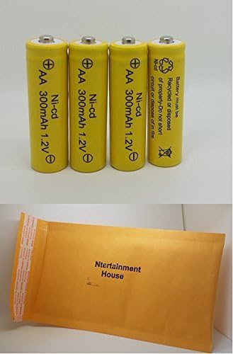 100 Piece Set AA NiCd Ni-Cd 300 mAh 1.2V Rechargeable Battery for Solar Lights