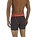 adidas Men's Sport Performance Boxer Briefs Underwear (2 Pack), Black/Power Red Black/Solar Red, Large