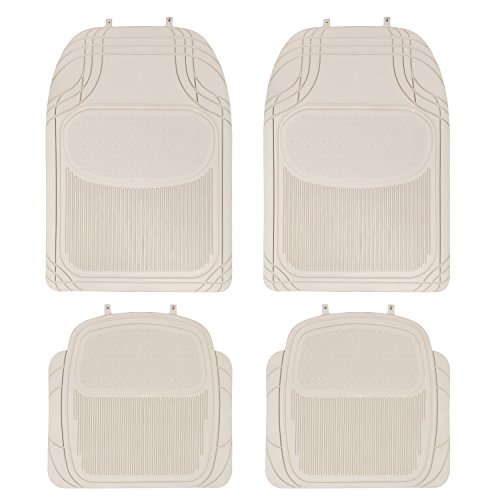4 Piece Floor Mats for Cars SUV Van & Truck Heavy Duty Rubber Trim to Fit