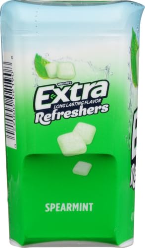 EXTRA EXTRA REFRESHERS CHEWING GUM, SPEARMINT, 40 COUNT